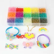 1500 шт Кристалл-спрей бусины пополняемый пакет воды липкие бусины Pegboard набор головоломки воды прозрачные бусины игрушка головоломка для детей