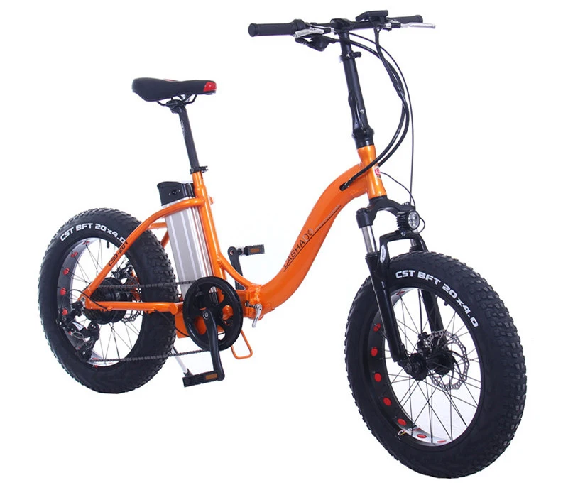 Cheap 20inch Fat ebike 48V350W-500W electric mountian bicycle fat 4.0 tire snow electric bike folding frame lithium battery bicycle 8