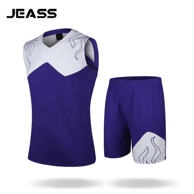 JEASS Men Basketball Clothes Suit Custom Design Basketball Jersey Shirt