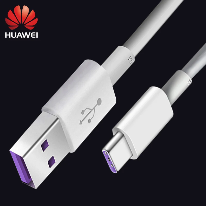 

Originele HUAWEI 5A USB 3.1 TYPE-C P20 pro Kabel SuperCharger P20lite p10 lite Quick Lader Lading TYPE C 5a Opladen data cable