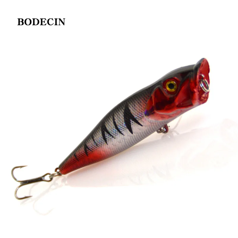 Fishing Lures Poper Hard Artificial Laser Bait 5pcs Topwater Floating Poper Lure Hooks Crank Wobblers Tackle Tool 3D Eyes Fish (4)