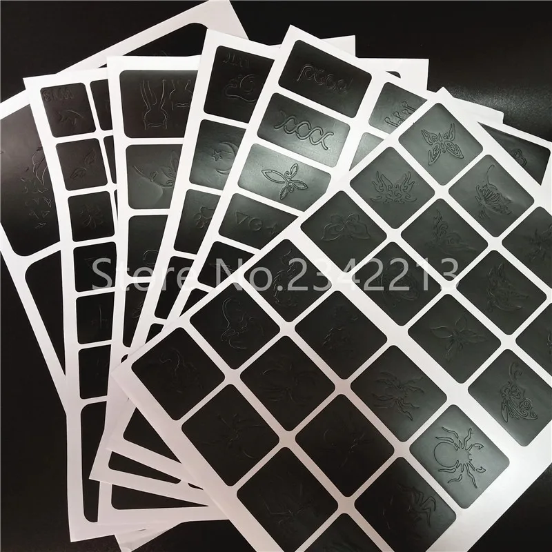 24 Colors Powder Temporary Diamond Glitter 1 Glue 5 Brushes 120 Hollow Template 1 Cotton Swab For Tattoo Kids Face Beauty Art