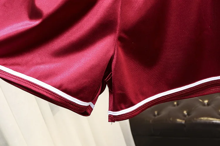 Ubetoku Лето г. для женщин шорты для дамы полосой лоскутное короткие брюки девочек эластичный пояс плюс размеры Модные