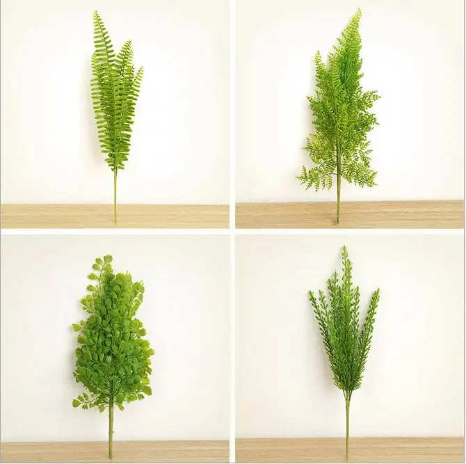 

Wholesale 4 kinds Simulation plant leaves Flower arranging Wedding Flower Artificial flowers Valentine's Day Decorative K15128