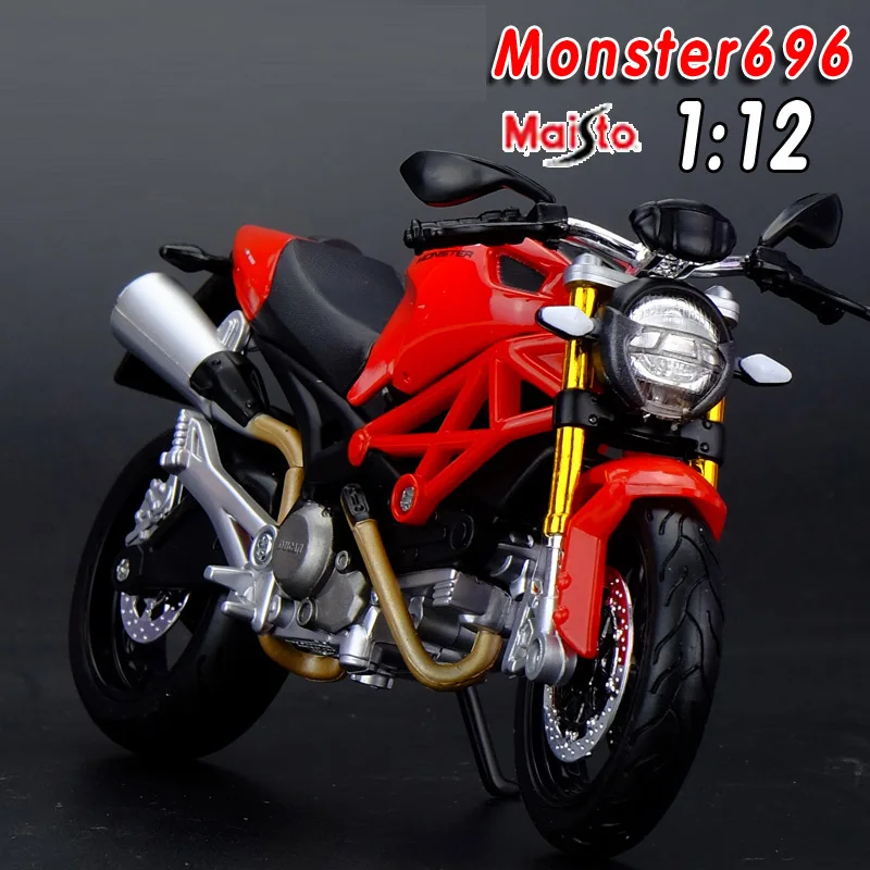 Бесплатная доставка Maisto монстр 696 мотоциклы 1:12 литая металлическая модель