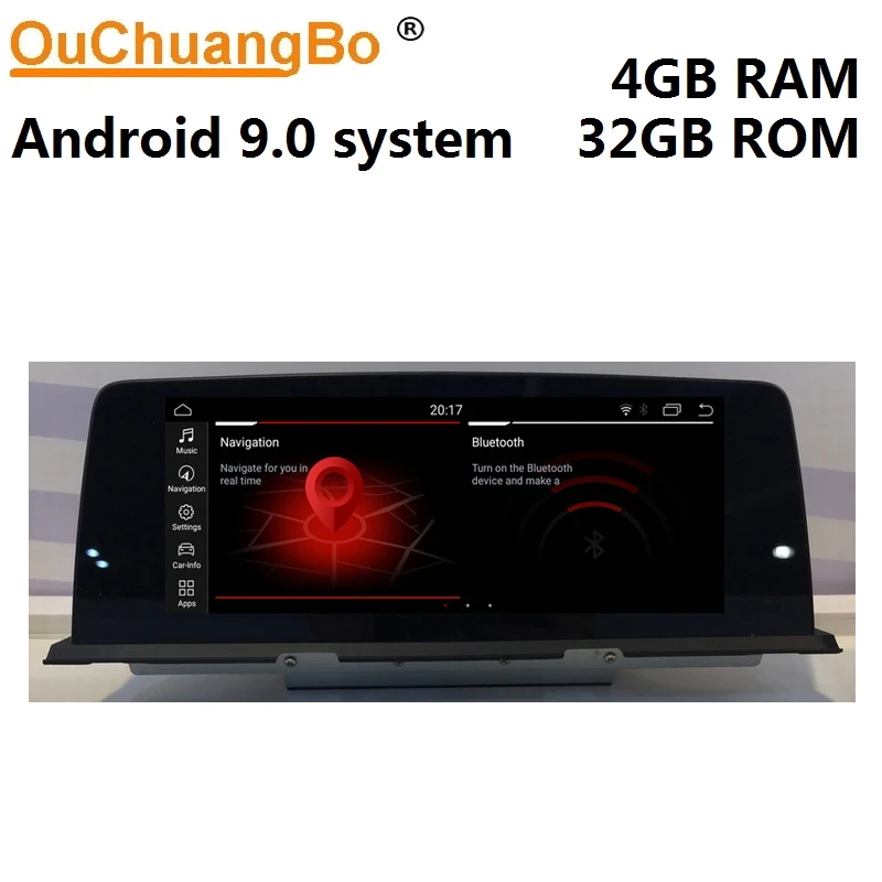 Ouchuangbo android 9 0 gps навигация радио медиаплеер для 6 серии F06 F12 2010-2017 с интерфейсом ID7 10