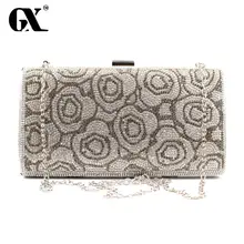 GX Top-handle Bags Diamonds Day Clutch Purse Evening Bags Mixed Color Rhinestones Evening Bag Small Handbags Tote Wallets Clutch