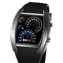 Мужские спортивные часы, цифровой светодиодный измеритель скорости для гоночного автомобиля, силиконовый ремешок, мужские военные наручные часы, мужские часы