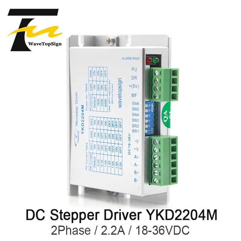 

YAKO 2Phase Stepper Motor Driver YKD2204M DC18-36V 100KHz use For CNC Router Engraving Machine
