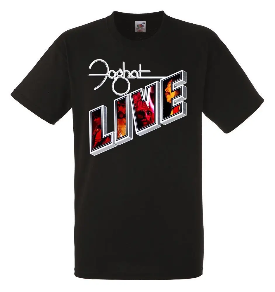 Foghat Live для мужчин s унисекс черная футболка в стиле рок размеры крутая