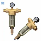 Image Front Water Filter 4 Or 6 Sub Interface Explosion Proof Frost Resistance 304 Stainless Steel Filtration Core Copper Valve Head