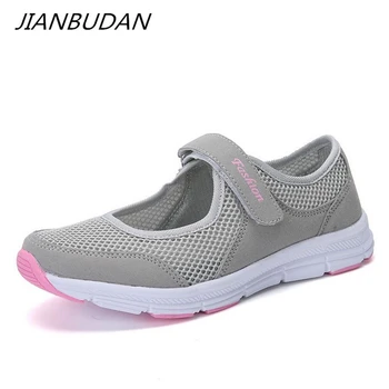 

JIANBUDAN/Breathable casual mother shoes Lightweight comfortable mesh shoes Oxford shoes Outdoor fitness walking shoes 35-42