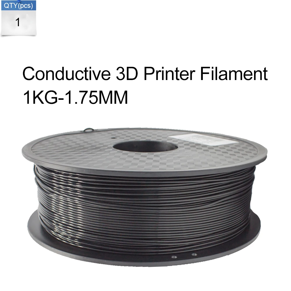 Cheap Black 1.75mm Conductive ABS Filament 1kg/Roll 3d pen 3d