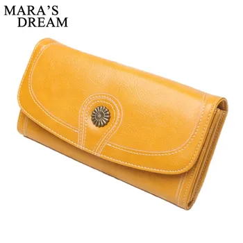 

Mara's Dream New Fashion Women's Purse Wallet Long Passport Female Coin Clutch Card Holder Luxury Designer Simple Wallets Female