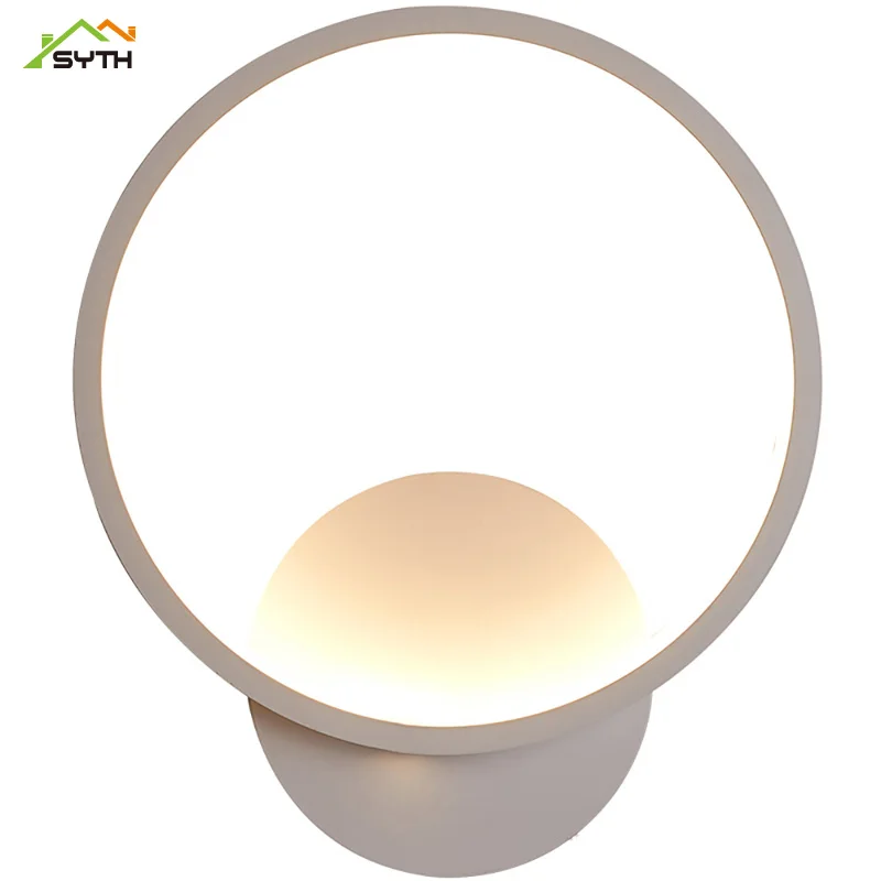 

MLed aisle lights creative round wall lamp bedroom study bedside wall lamp balcony corridor lights vanity lights sconce lamp