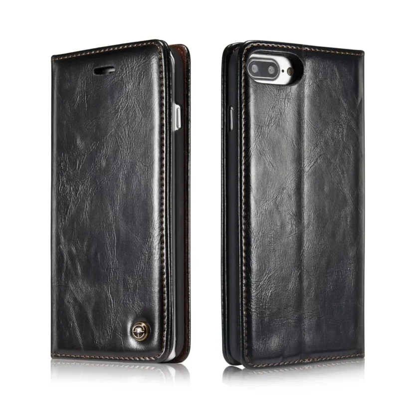 HotOriginal CaseMe003 For iPhone 7 7 Plus Case Retro Crazy Horse Book Style Leather Case With Stand For iPhone 6 6S Plus SE 5S (23)