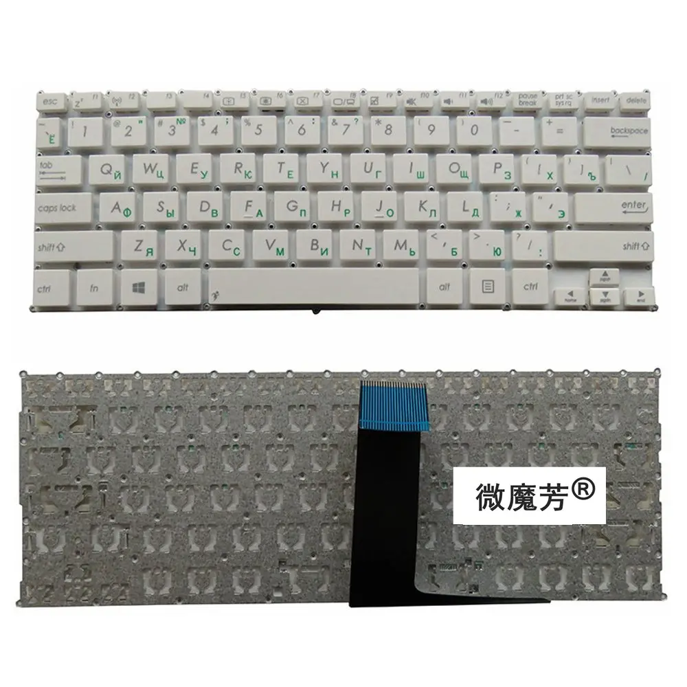 Russian Keyboard for ASUS F200 F200CA F200LA F200MA X200 X200C X200CA X200L X200M X200MA R202 RU laptop keyboard white | Компьютеры и