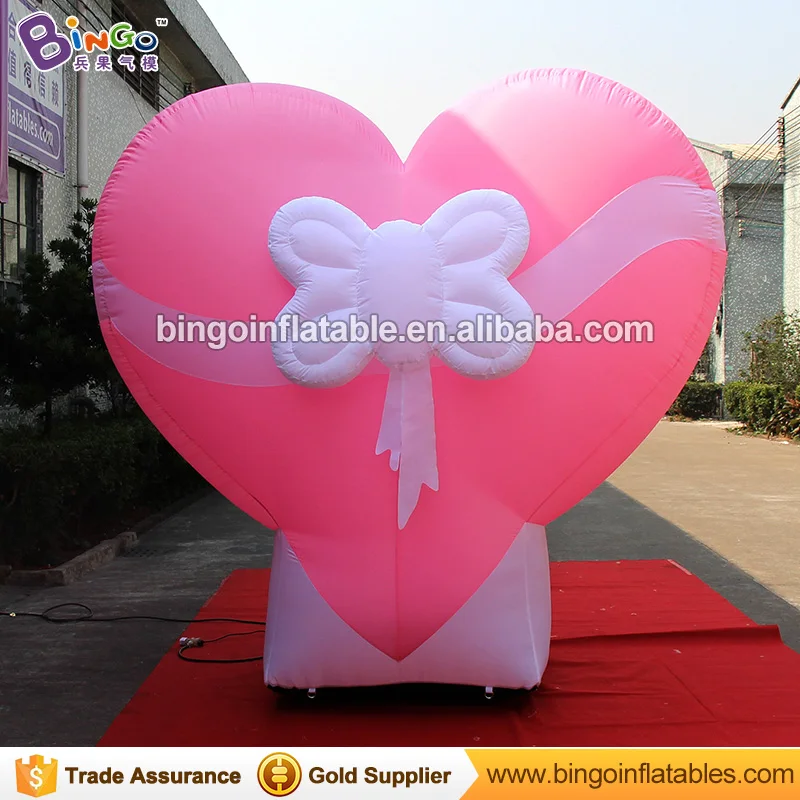Buy 2.5X1X2.5 Meters inflatable big heart Valentines