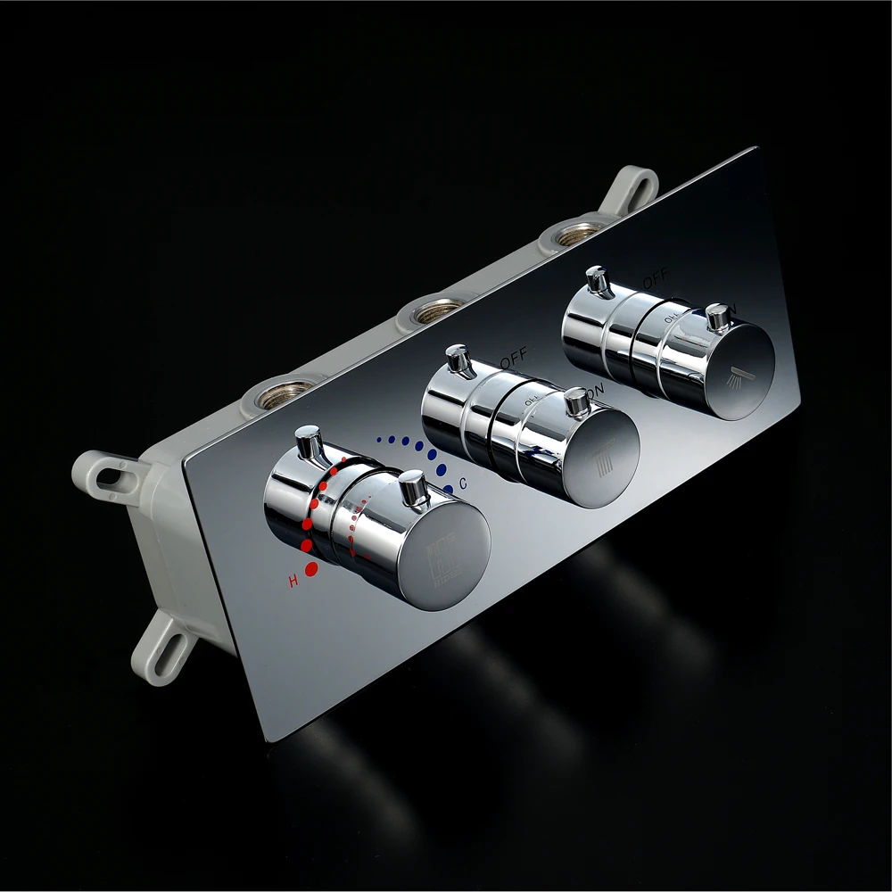 Shower Valve Mixer With Embedded box In Wall Concealed Brass Shower Control Switch Thermostatic Controller Water Flow Valves Shower Valve Mixer With Embedded box In Wall Concealed Brass Shower Control Switch Thermostatic Controller Water Flow Valves