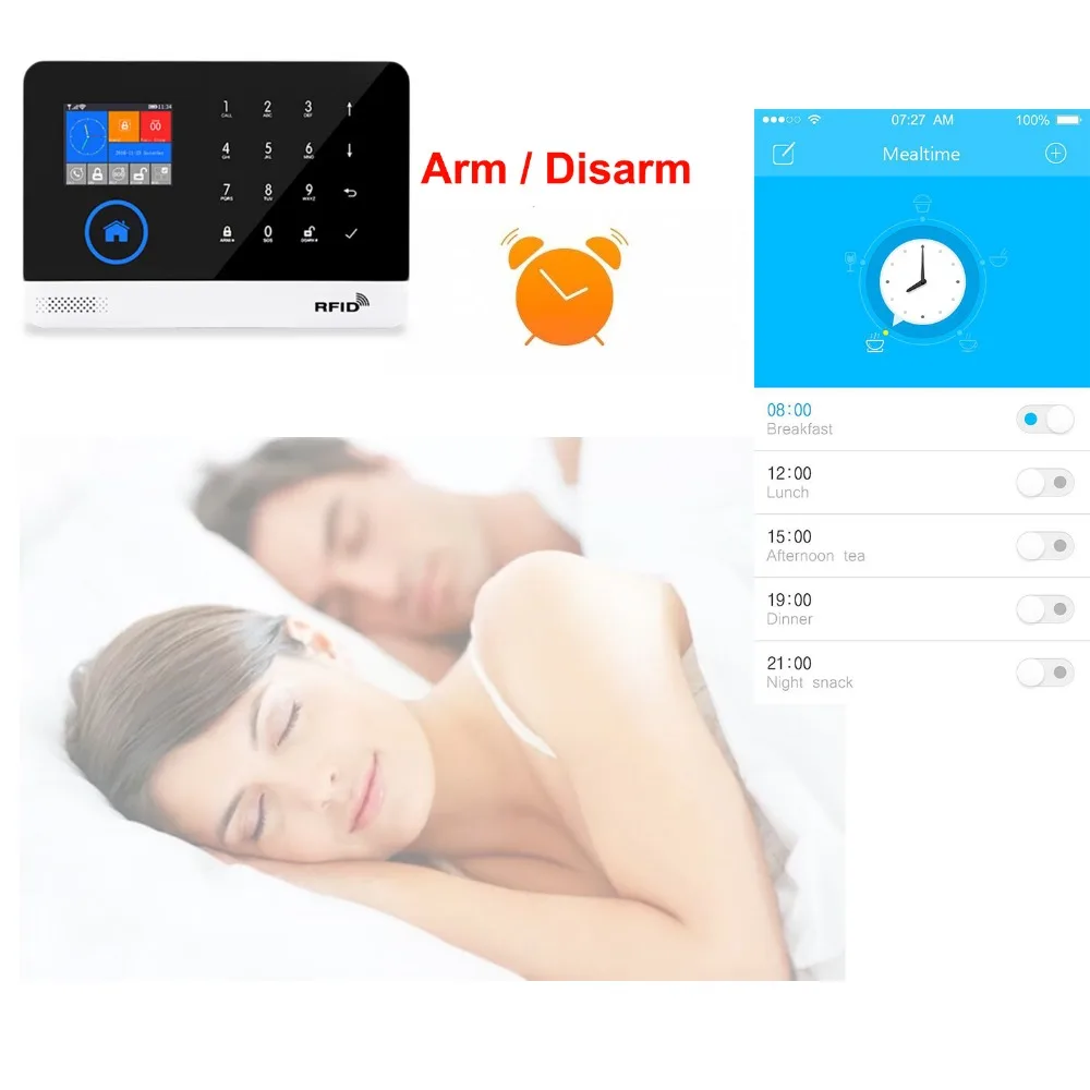 PSCBT WIFI GSM сигнализация Система безопасности Приложение IOS Android контроль для жилого