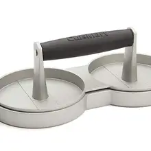 Двойной Пресс для формирования котлет пресс для бургеров антипригарным литым алюминиевым домой KFC YO-20