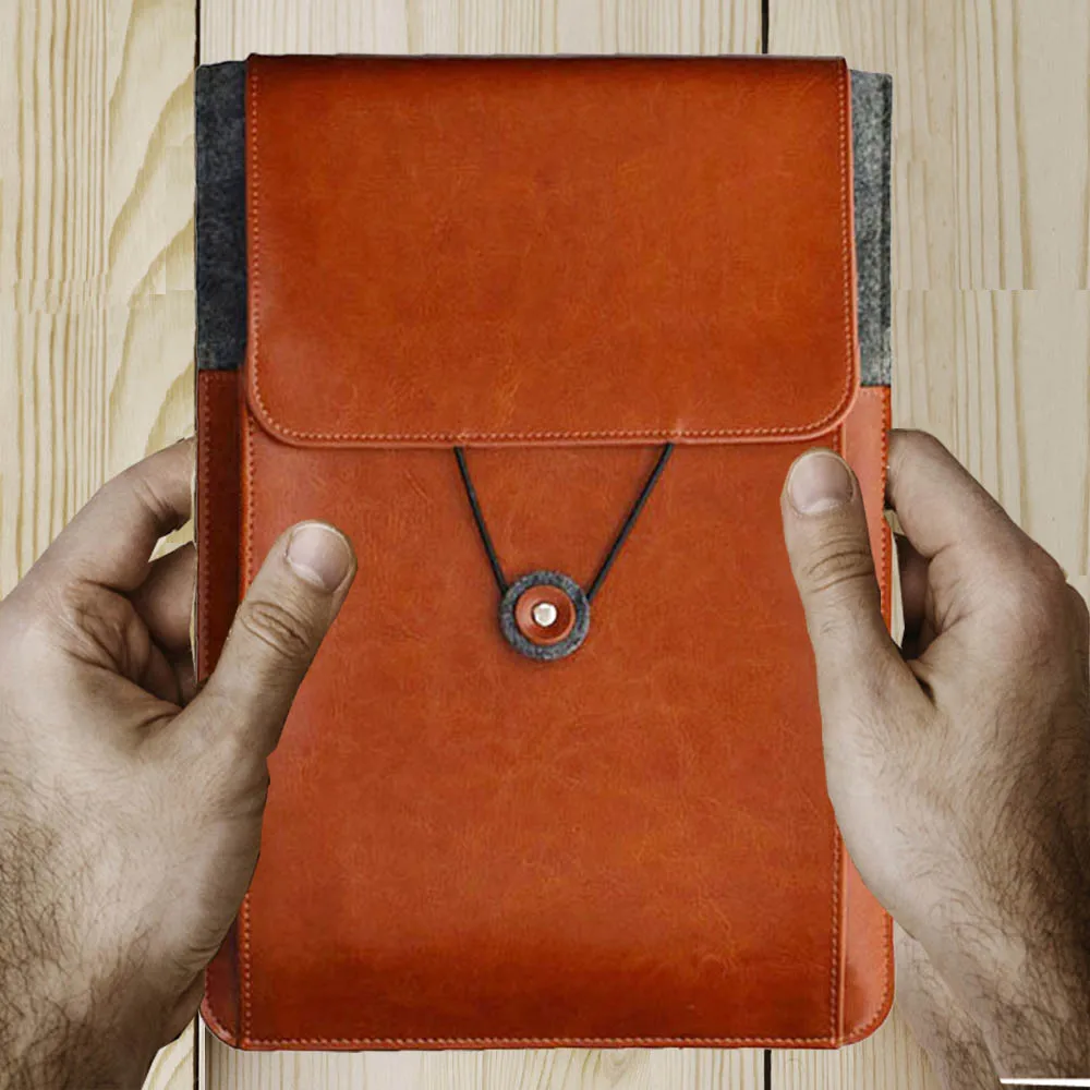 11 6 13 3 15 4 15 6 Inch Genuine Leather Vintage Envelope Laptop Sleeve Case