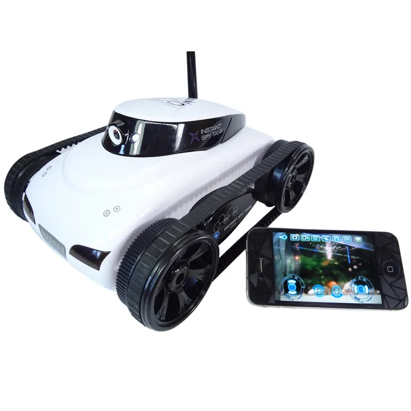 

1pcs 4CH WIFI RC spy Tank with 0.3 mega pixels camera Monitor for Android IOS device app control.