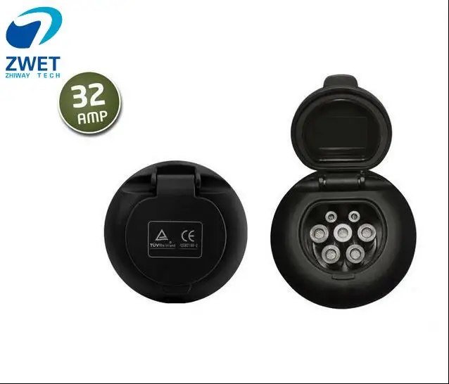 ZWET IEC 62196-2 штекерное женское зарядное устройство ev разъем для зарядки