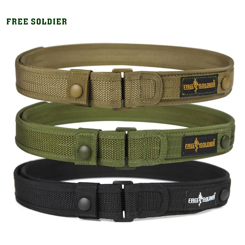 

FREE SOLDIER Outdoor Sport Tactical Belt For Camping Hiking Climbing,Molle Belt For Men's 1.5 Inches Nylon Belt