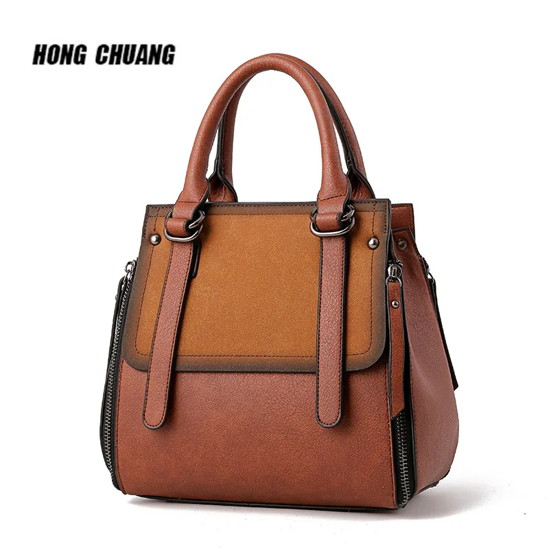 

2018 Fashion Famous Brands Pure Color Women Bag Luxury Handbags Women Bags Designer In Women's Shoulder Bags PU Bags Handbags