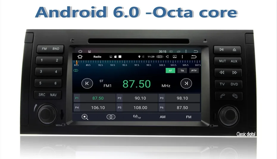Android 6.0.1/7.1 Octa Core CAR Radio DVD GPS Player For BMW 5 Series E39 M5 1996-2003 X5 E53 2000-2007 head unit WIFI 4G | Автомобили и