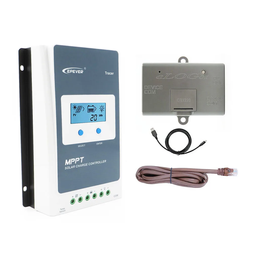 Контроллер солнечного зарядного устройства Tracer3210AN 30 А с контроллером eLOG01 MPPT