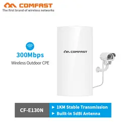 COMFAST 300 Мбит/с Открытый CPE мост точка до точки 1 км стабильный trsnsmission скорость AP Wi-Fi ретранслятор телевизионные антенны Nanostation для Лифт