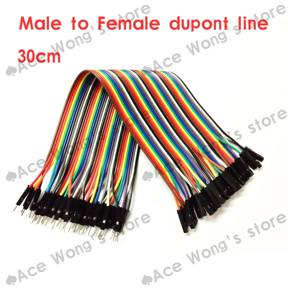 

Free Shipping 400pcs dupont cable jumper wire dupont line Female to Male dupont line 30cm 1P diameter:2.54mm IN STOCK