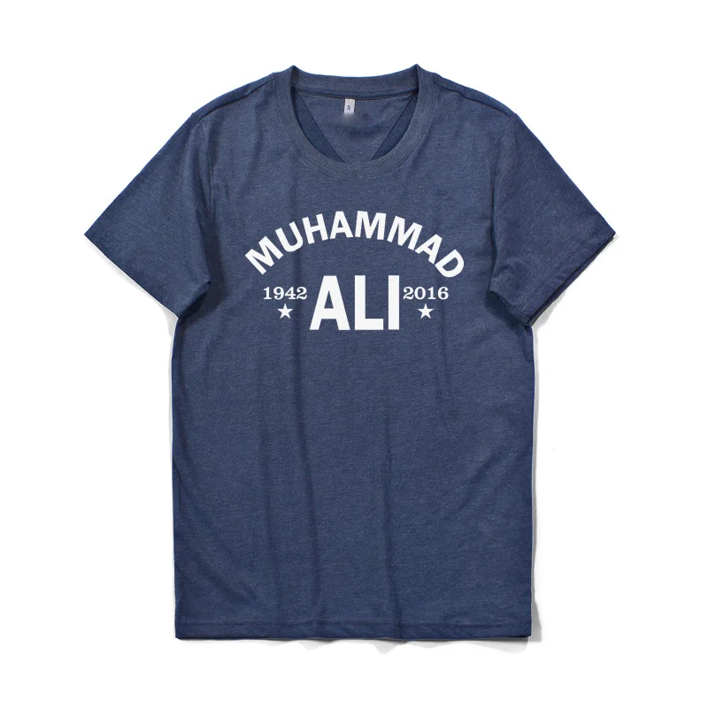 Wuhammad Ali The greatest boxing Мужская хлопковая футболка Лучший подарок футболка с короткими рукавами с круглым вырезом эластичная дышащая мужская