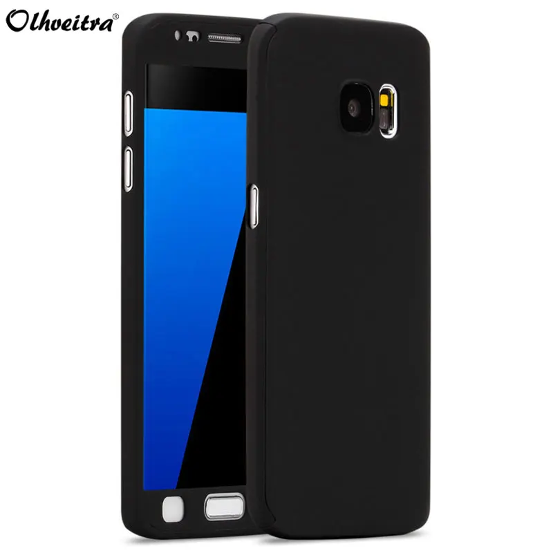 Full Body Cover For Samsung Galaxy S7 S7 Edge Phone Case 360 Degree
