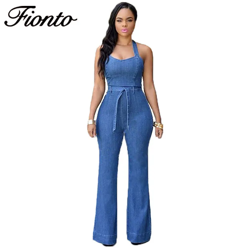 Летний женский джинсовый комбинезон без рукавов с поясом|summer playsuit|jumpsuit sleevelessjumpsuit