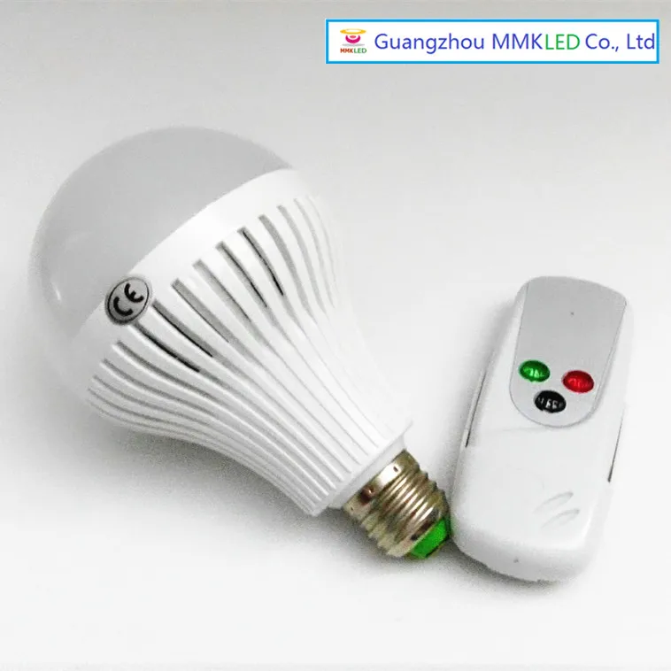 Free shipping 12W E27/B22 Wireless remote control LED light Bulb LED