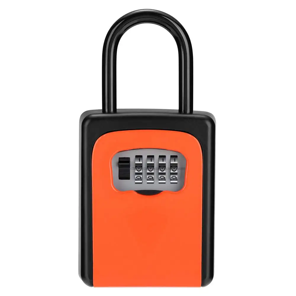 Key Lock Box  4-Digit Combination Lock Box House Keys Outdoor and Indoor   Weatherproof Security Key Holder, Holds up to 5 Keys