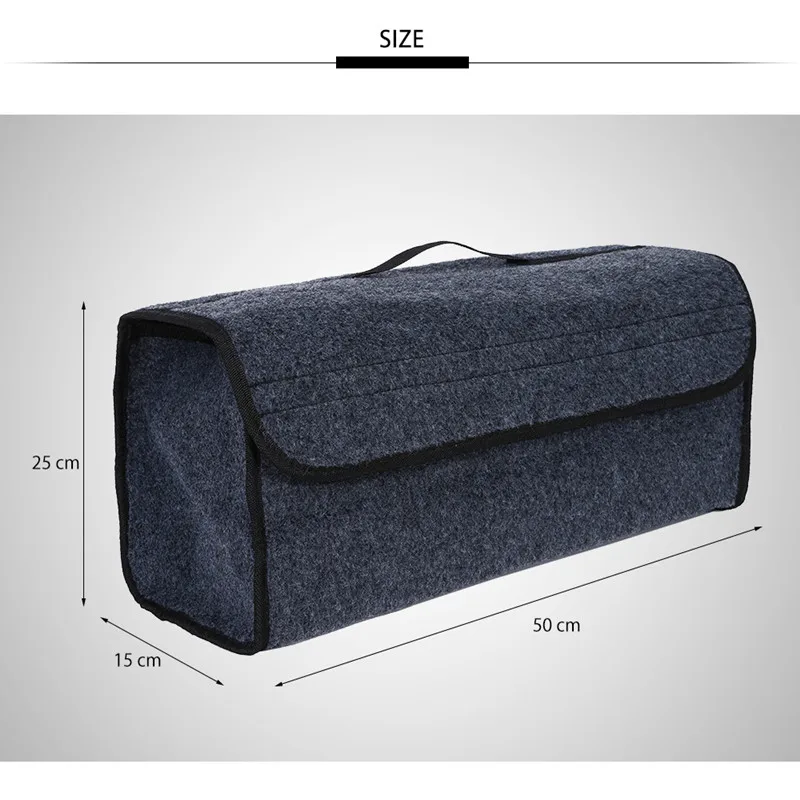 Multipurpose Car Organizer Portable Foldable Felt Cloth Seat Storage For Passat B8 Volvo S60 Trunk Universal Accessories | Аксессуары