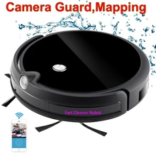 Камера охранника Видеозвонок влажная сухая умный беспроводной пылесос с картой навигации, управление через приложение WiFi, интеллектуальная память, резервуар для воды
