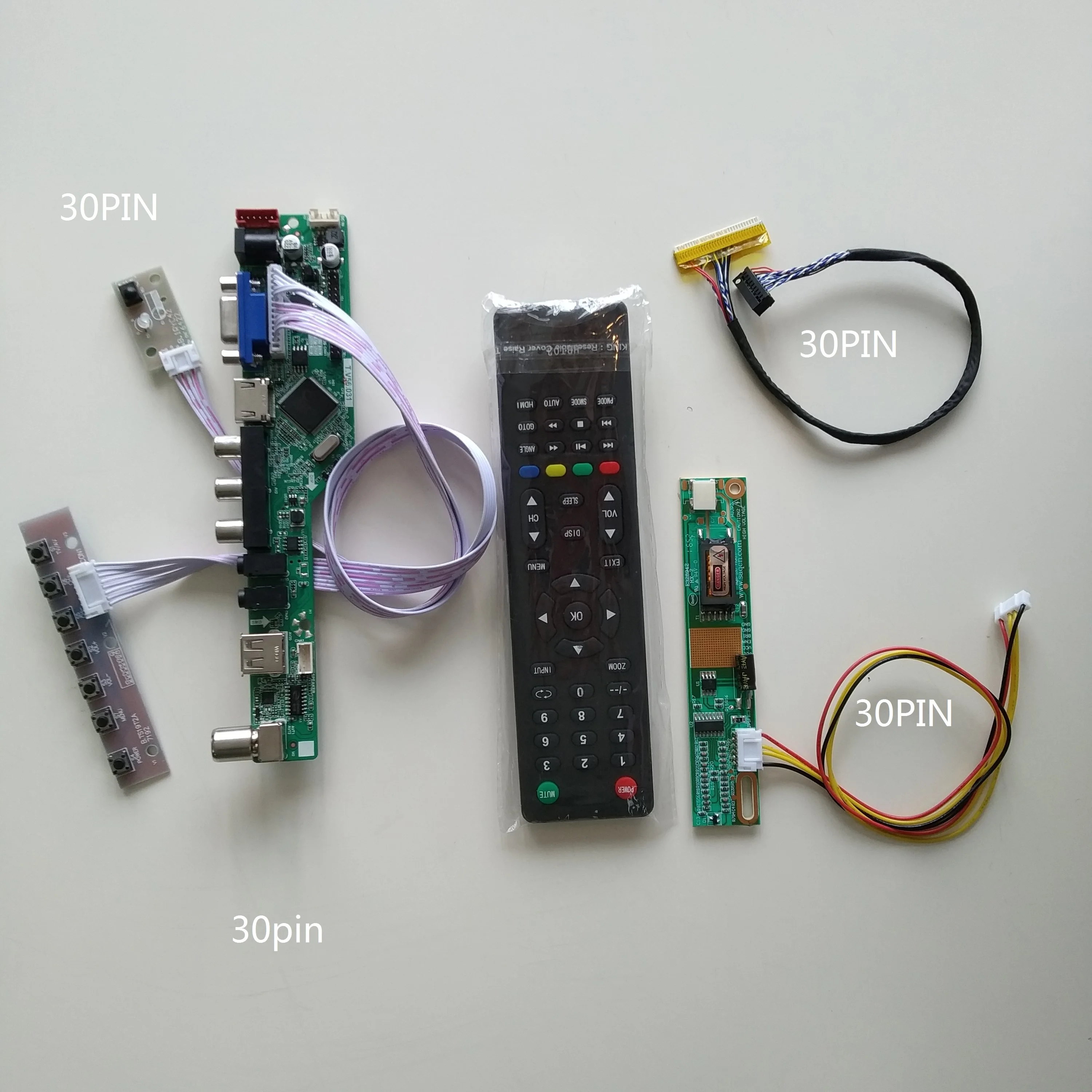 Kit for CLAA141XF01 TV+HDMI+VGA+USB LCD LED screen Controller Driver Board