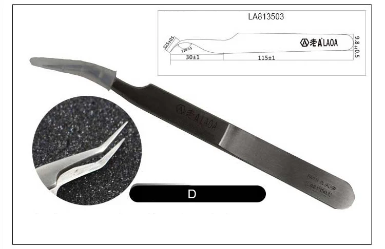 Laoa, 2 предмета Нержавеющая сталь Пинцеты Часовщик Ремонт Инструменты отличное качество пинцеты для электроники