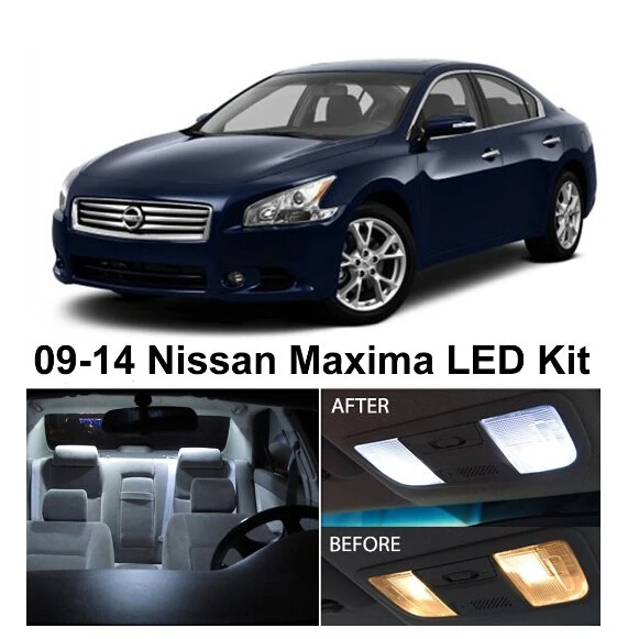 

Free Shipping 15Pcs/Lot Xenon White Premium Package Kit LED Interior Lights For Nissan MAXIMA 2009-2014