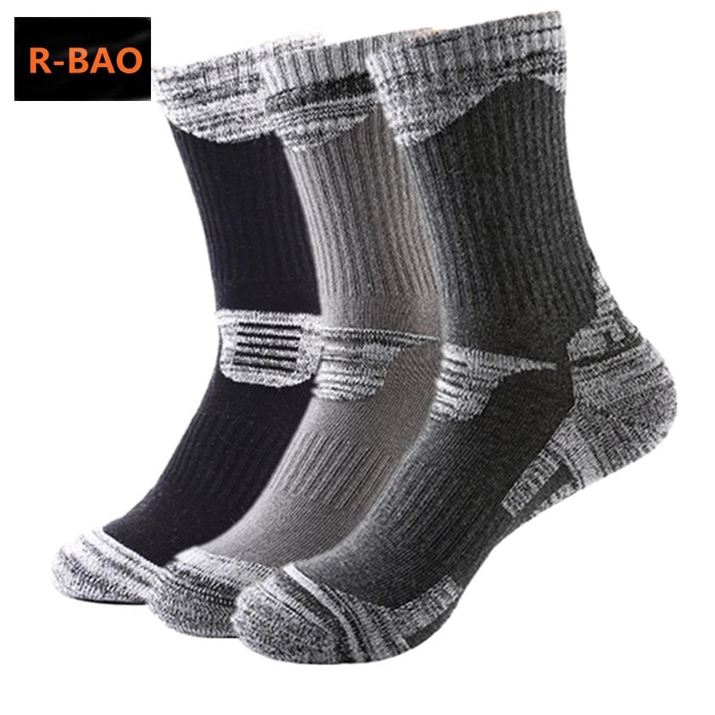Autumn Winter Cotton Outdoor Mountaineering Ski Hiking Socks Thicken Women Men Sports Socks For Running Snowboarding Camping