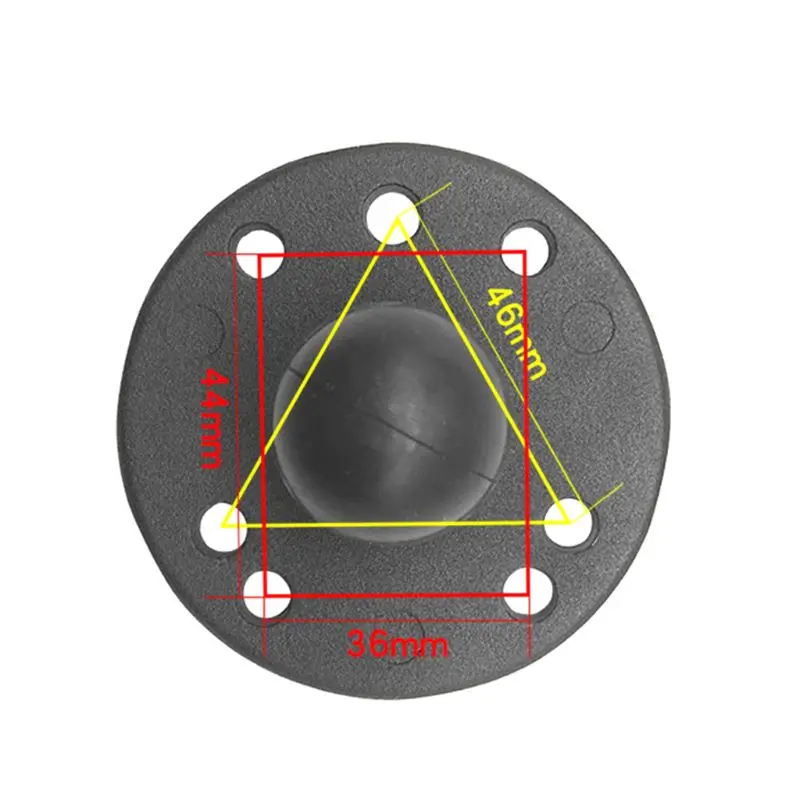 Алюминиевая круглая Монтажная подставка для мотоцикла с резиновым шаровым креплением для Крепления Ram для экшн-камеры Gorpo для Garmin Smar