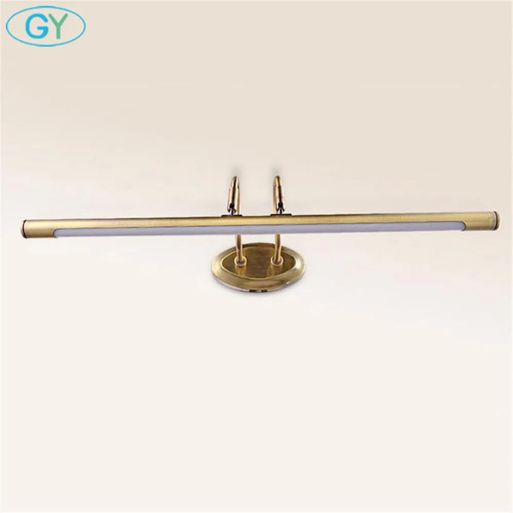 L48cm L62cm 6W 10W Античная бронза туалетный светильник s светодиодный передний