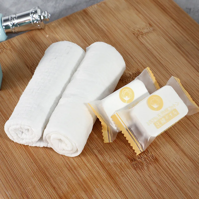 

50PCS Compressed Towels Portable Face Washcloth Camping Travel Compact Lightweight Yet Very Durable Absorbent Clean Individually