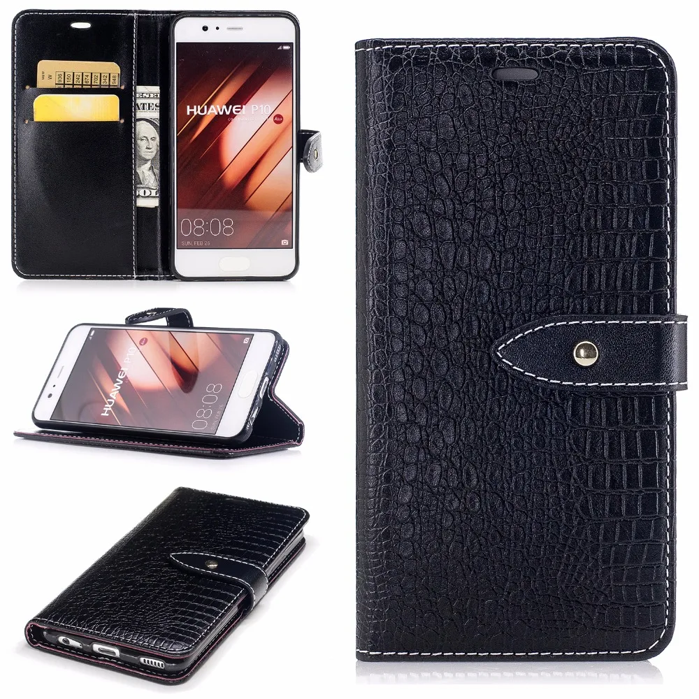 Flip Luxury Crocodile Skin Case With Stand Function Support Drop Protection For Huawei P10 | Мобильные телефоны и