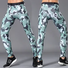 Pro мужские спортивные фитнес быстросохнущие кальсоны пот компрессионные колготки камуфляжные брюки леггинсы